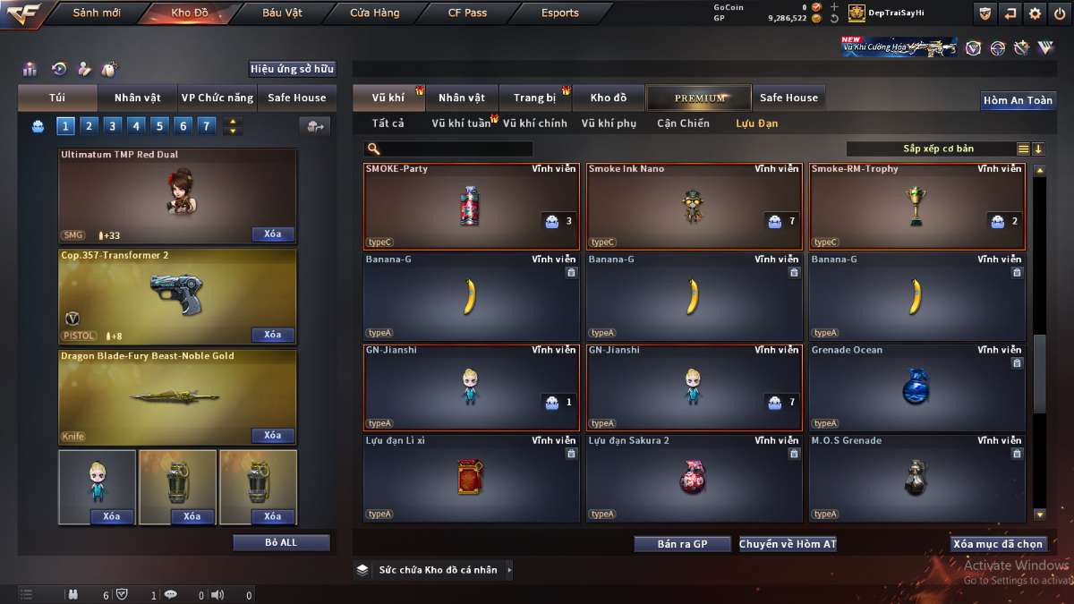 shop acc cf uy tin gia re